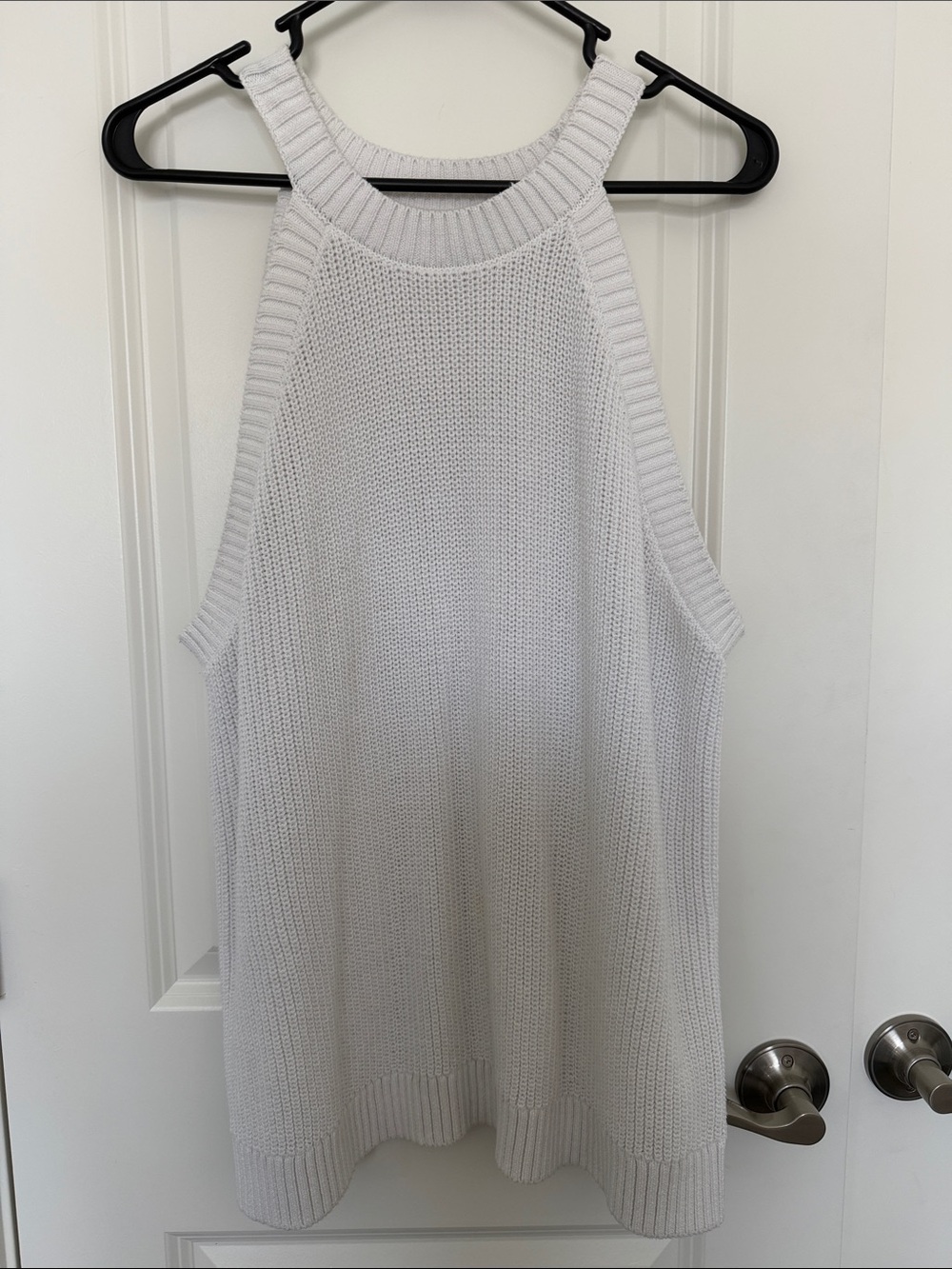 Old Navy White Knit Halter Tank Top